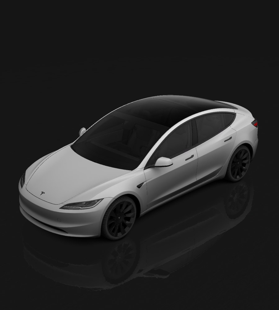 Model 3 (2024+) Standard & Premium custom wraps - Tesla car wrap designer for Paint Shop